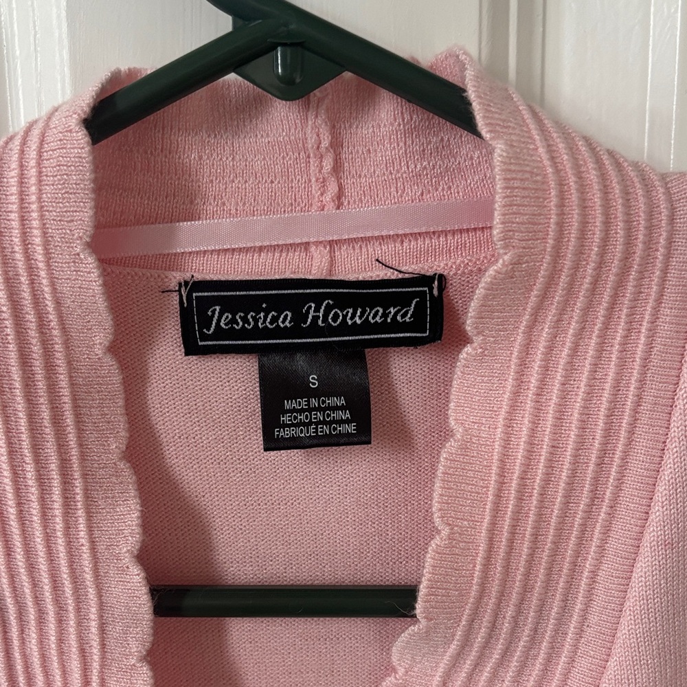 Jessica Howard Light Pink Women's Shrug - Picture 2 of 5